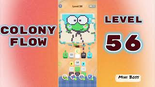 Colony Flow Level 56 Walkthrough 🐜 | Ant Colony Puzzle Gameplay | Mini Boss