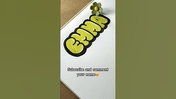 How to draw Emma name in bubble letters #drawing #foryou #fyp #art #shorts
