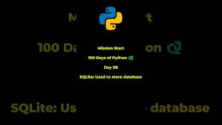 Python Tutorial for Beginners | Day 98 | SQLite – Used to store database #python #coding #program