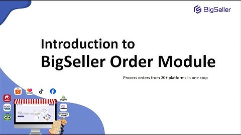 Introduction to BigSeller Order Module
