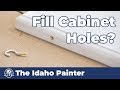 AMAZING Cabinet Painting Tips!!!  Holes in Cabinet Doors....