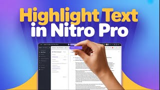 Discover the SECRET to Highlighting Text in Nitro Pro Like a Pro