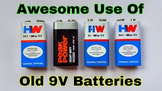 The Best Reuse Of Old Damaged 9V Battery