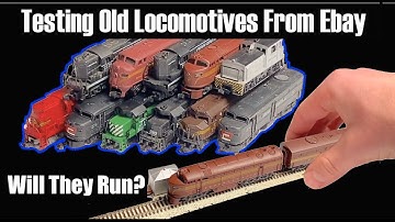 Testing Old Locomotives From Ebay | N Scale Engine Lot