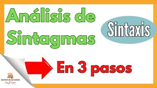 Análisis de SINTAGMAS en 3 pasos ► Desde cero #lenguaespañola #sintaxis