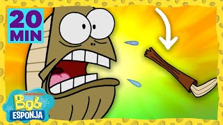 ¡MI PIERNA! 20 MIN de diversión sin parar con Fred | Bob Esponja en Español