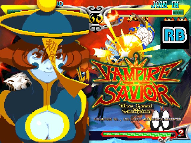 1997 [60fps] Vampire Savior (Euro) Hsien-Ko Expert ALL - YouTube