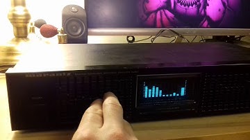 Marantz EQ551 Graphic Equalizer Spectrum Analyser demonstration