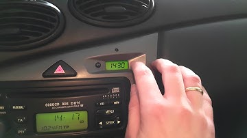 How to set clock (change time) on Ford Focus MK1 (2004)