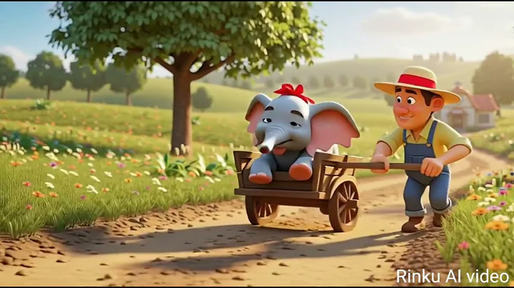 Baby Elephant Saves Baby Lion | Emotional Story | Rinku AI Video#ai #cartoon #viralvideo 