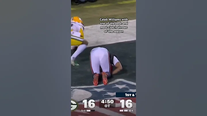 CALEB WILLIAMS WALK OFF OVERTIME TOUCHDOWN TO DJ MOORE