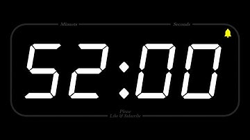 52 MINUTE - TIMER & ALARM - 1080p - COUNTDOWN