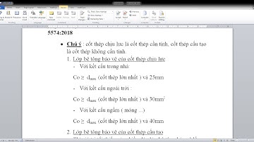 Cách xác định lớp bê tông bảo vệ  thép cấu tạo và chịu lực theo TCVN 5574:2018 BÊ TÔNG CỐT THÉP