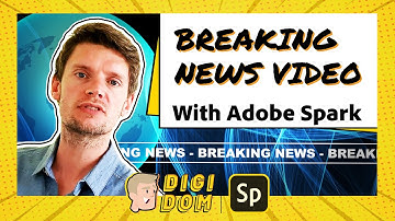 BREAKING NEWS VIDEO | DOM TRAYNOR | ADOBE SPARK VIDEO TUTORIAL