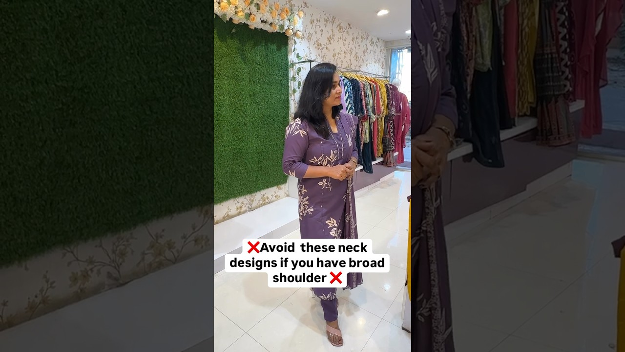 ❌Avoid these neck designs if you have a broad shoulder ❌ #styleguide #shrilooms www.Shrilooms.com
