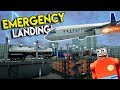 LEGO AIRPLANE MAKES EMERGENCY CRASH LANDING! - Brick Rigs Gameplay Challenge - Crash Challenge