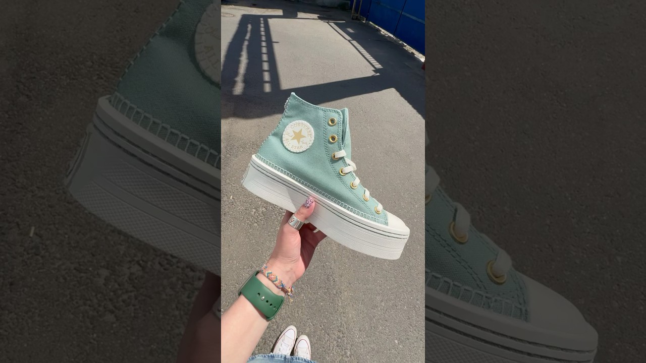 Кеды Converse A07547C modern lift hi herby/egret/egret 