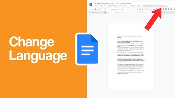 Change Language in Google Docs