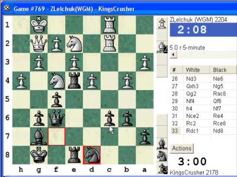 Chess World.net presents Blitz #425 vs WGM ZLelchu...