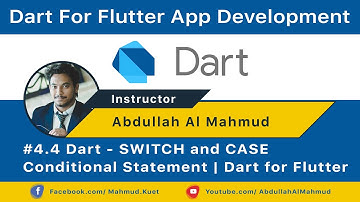#4.4 Dart - SWITCH and CASE Conditional Statement | Dart for Flutter