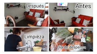 Cambio en la sala + día de limpieza y despensa