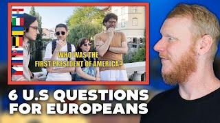 Europeans Try To Answer 6 Basic Questions About the U.S. REACTION | OFFICE BLOKES REACT!!