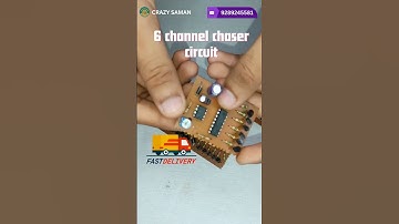 6 Channel Chaser Circuit 9289245581 | LED Chaser Circuit Using Arduino #chasers #ledchaser #circuit
