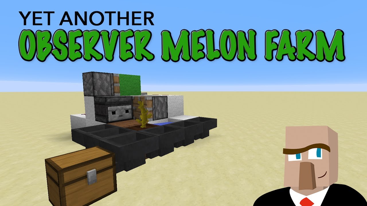 REDSTONE MELON AND PUMPKIN FARM - Automatic Observer 