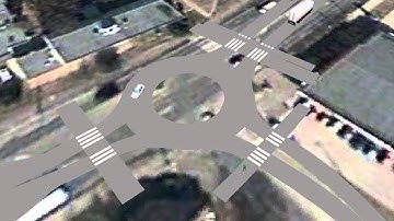 Traffic flow simulation - Double roundabout