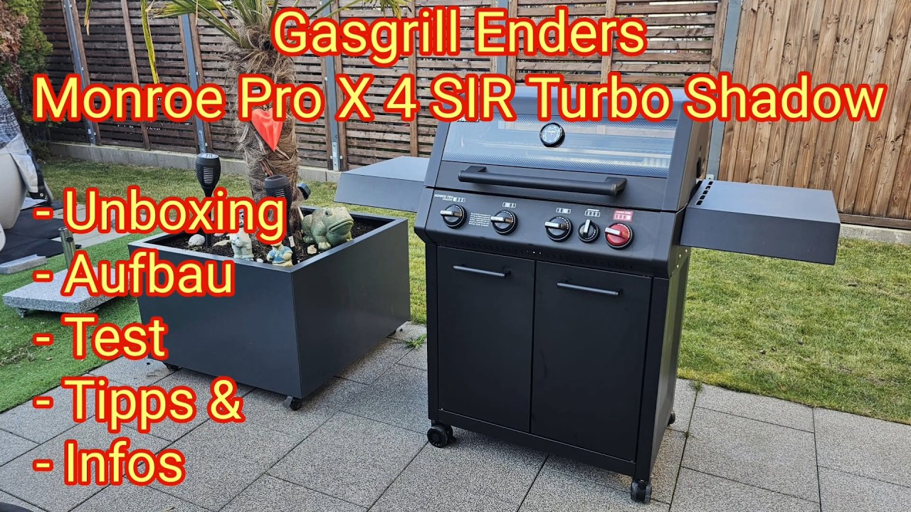 Enders Monroe ProX4 SIR Turbo SHADOW Gasgrill - Unboxing, Aufbau, Test, Tipps & Infos, Toom-Baumarkt