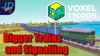 Ep12 Voxel Tycoon 🚃 Bigger Trains and Signalling 🚚 Lets Play, Tutorial, Walkthrough screenshot 4
