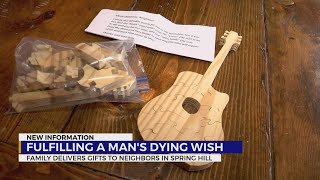 Family fulfills man's dying wish by delivering gifts to Spring Hill neighbors