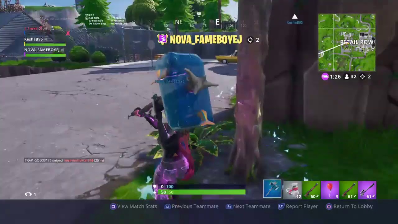 Fortnite (Season 7) playing with FameBoyEJ