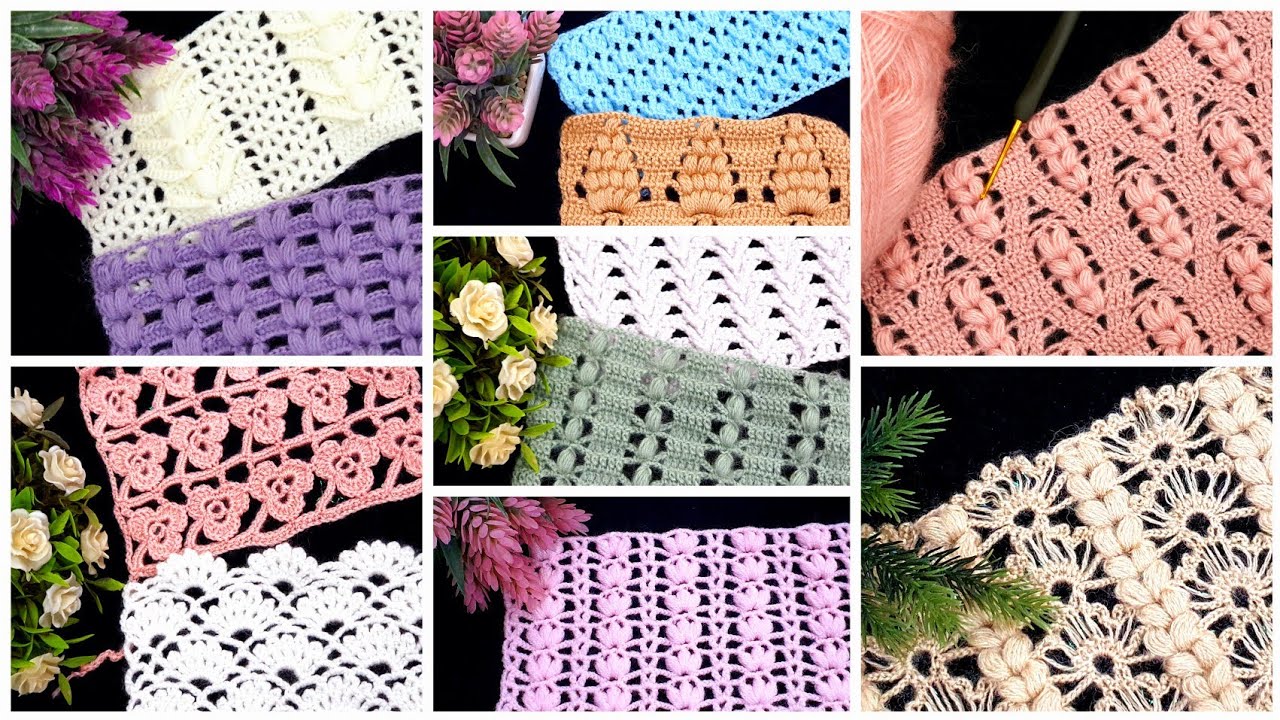 Çok kolay 99 çeşit tığ işi yelek battaniye örnekleri & crochet knitting patterns