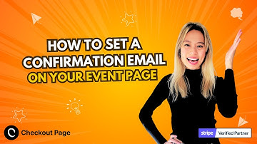 How to set a confirmation email after booking on event pages