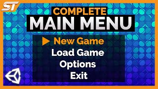 MAIN MENU in Unity (Best Menu Tutorial 2024)