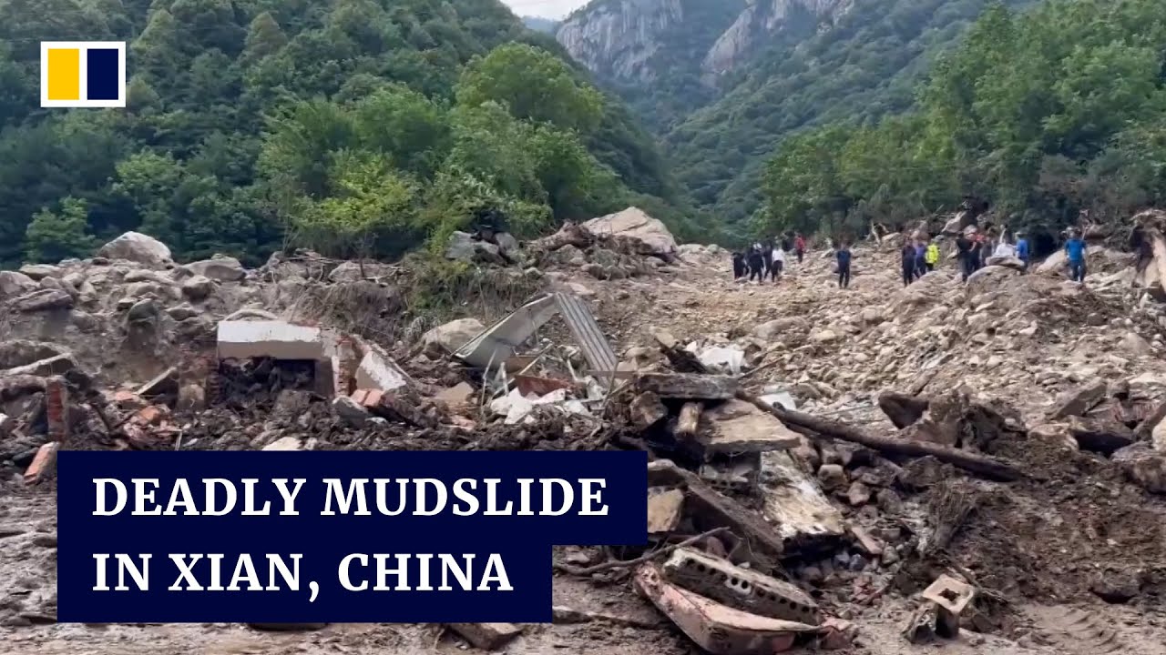 At least 21 killed by Xian mudslide as China continues to be hit with heavy rain and floods