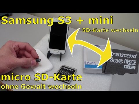 Samsung S3 + mini - microSD Karte ein- und ausbauen - Akku wechseln
