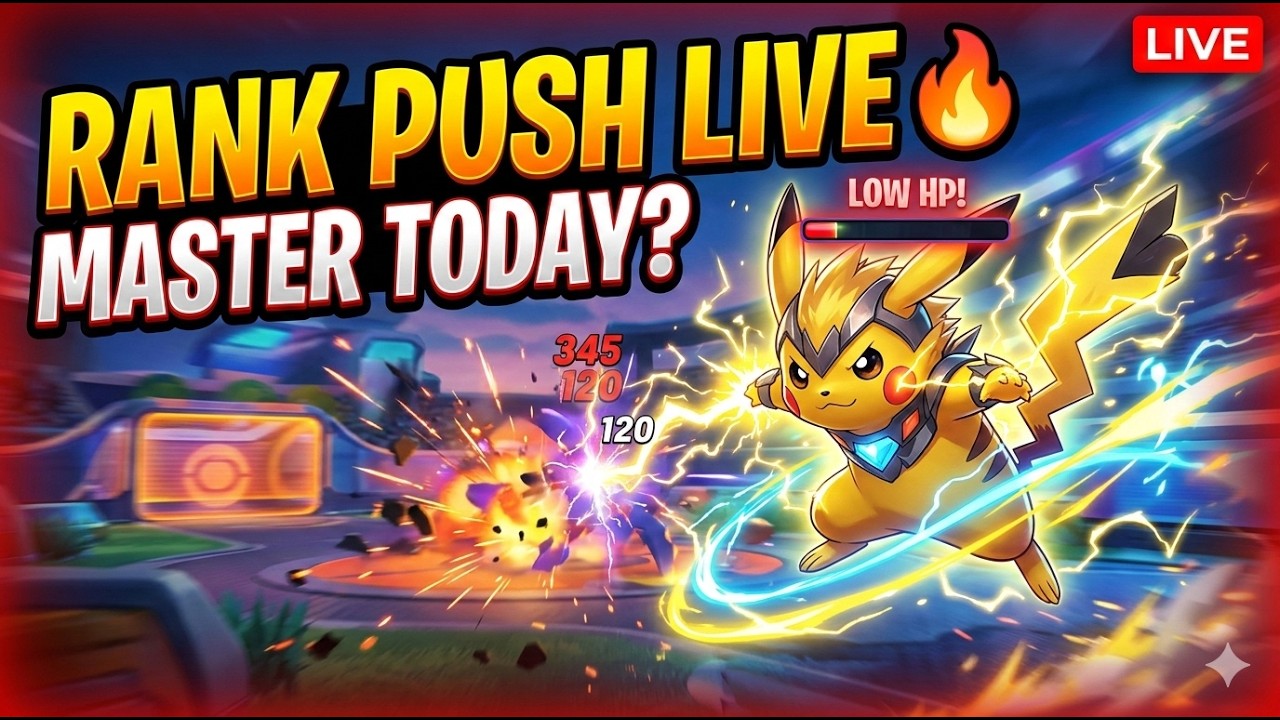 Rank Push LIVE 🔥 Master Rank Grind | Pokémon Unite Intense Ranked ...