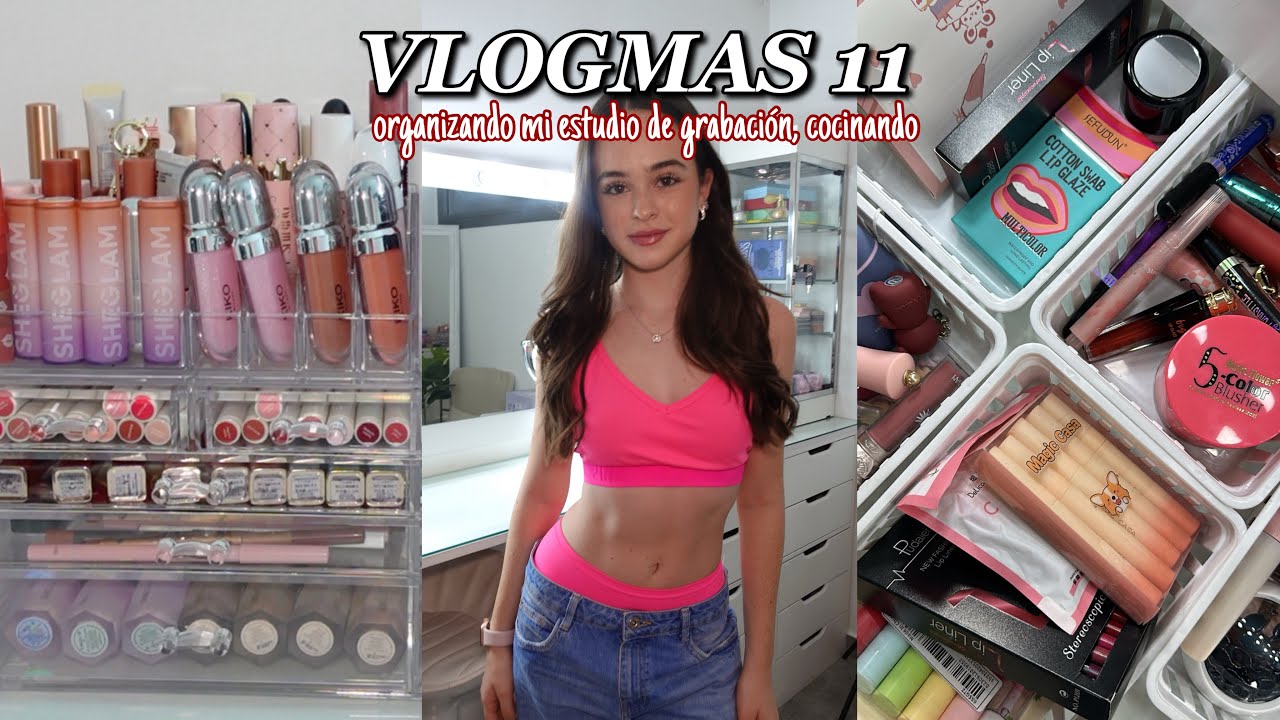 VLOGMAS DÍA 11 | organizando mi estudio de maquillaje