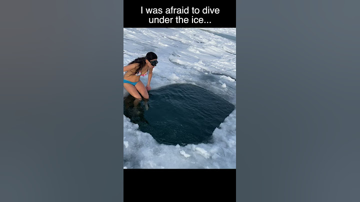 Facing Fears Swimming Under Ice #shorts