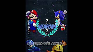 Mario vs Sonic vs Pac-man vs Mega-man #edit #alightmotion  #shorts #mario #sonic #pacman #megaman