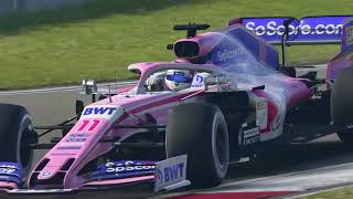 F1 2019 game Ps4 Gameplay race replay highlights Chinese Grand Prix Racing point