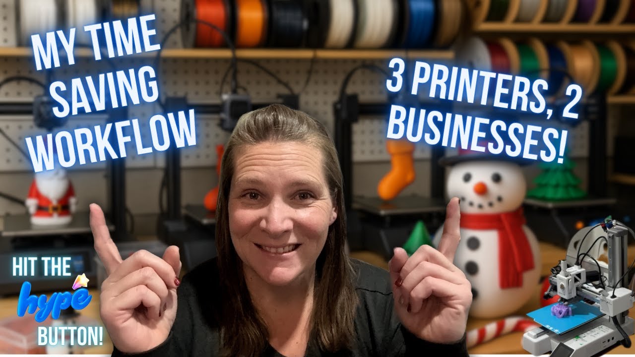 My 3D Printing Workflow How I Manage 3 Printers + 2 Businesses - YouTube