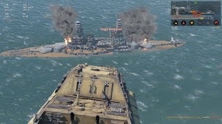 Flying Jagdtiger vs Battleship