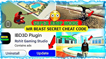 SUPER JUMP MODE | MR BEAST SECRET CHEAT CODE INDIAN BIKE DRIVING 3D||