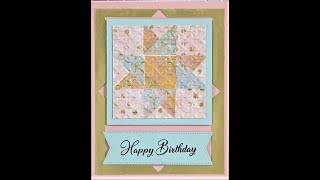 How to make a star quilt card-fun & easy