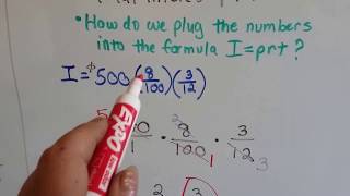 Intro Algebra Word Problems #6b - Simple interest Problems time as months