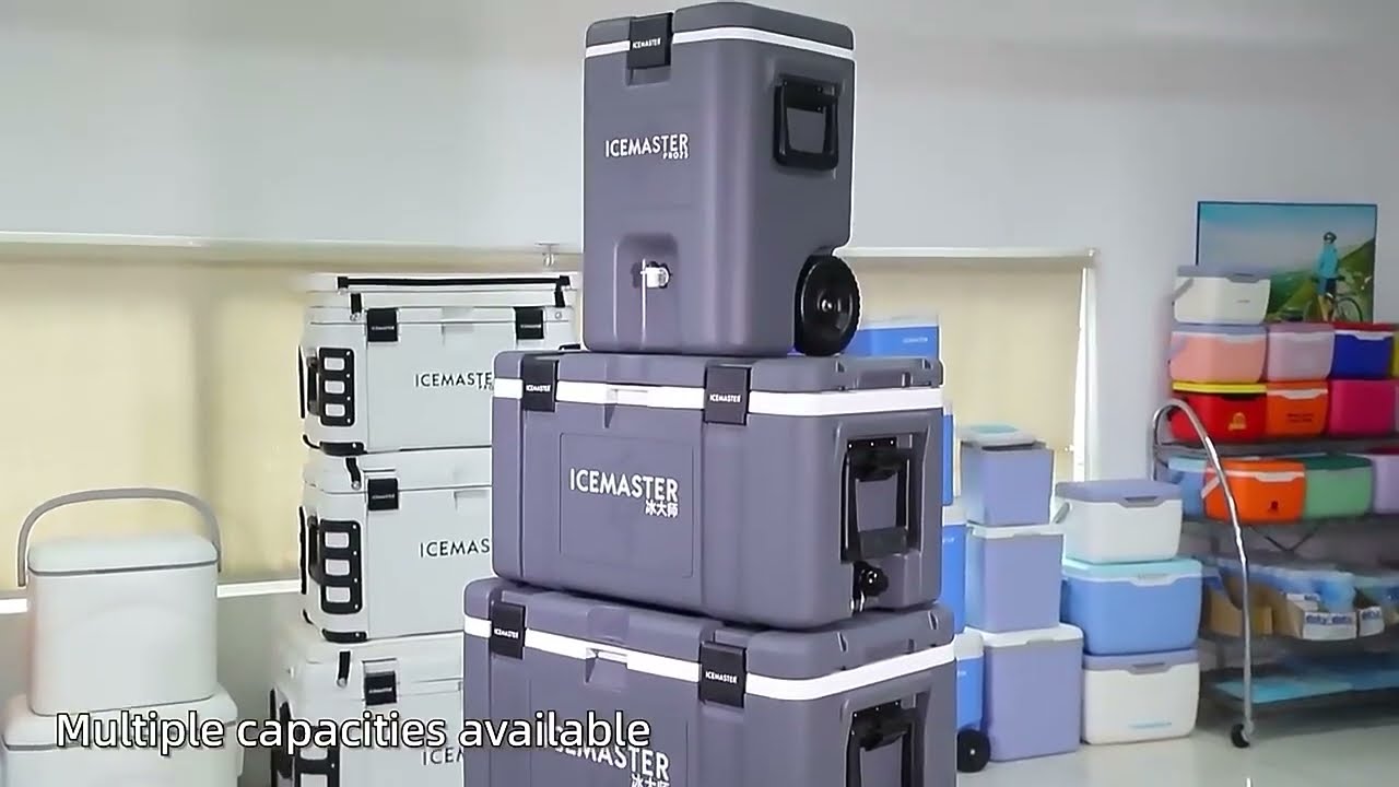 IceMaster PRO Series Hard Cooler Plastic Fishing Insulated Ice Cooler Professional Transport Ice Box