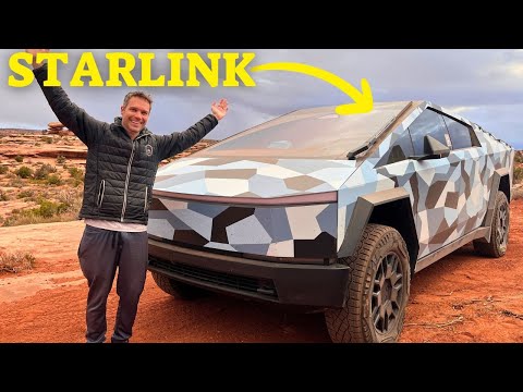 LUXURY Car Camping In his Cybertruck (Car Camping Full Tour)